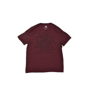 Rock & Republic Men's Tee T-Shirt Burgundy Size 2XL Casual Short Sleeve